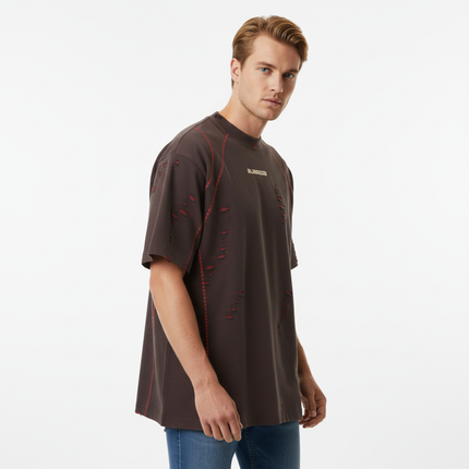 Distressed Short Sleeve TShirt – Loose Fit
