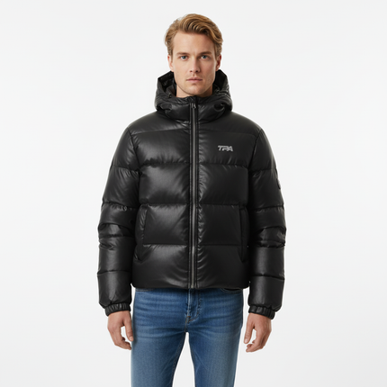 Devil Ears Leather Hoodie Jacket – Loose Fit