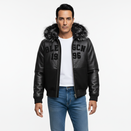 Hooded Fur Collar Jacket – Loose Fit