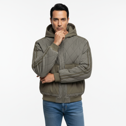 Casual Distressed Zipper Hoodie – Loose Fit