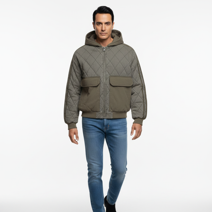 Casual Distressed Zipper Hoodie – Loose Fit