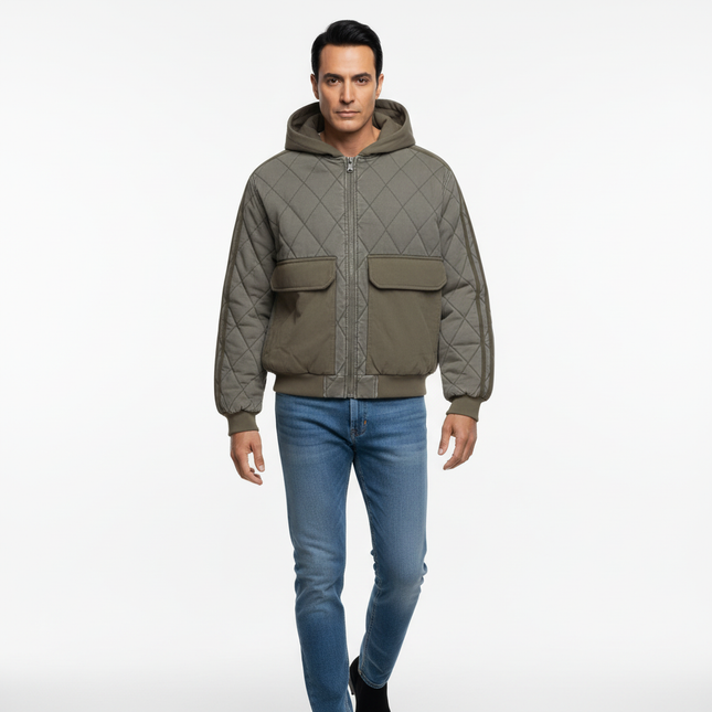 Casual Distressed Zipper Hoodie – Loose Fit