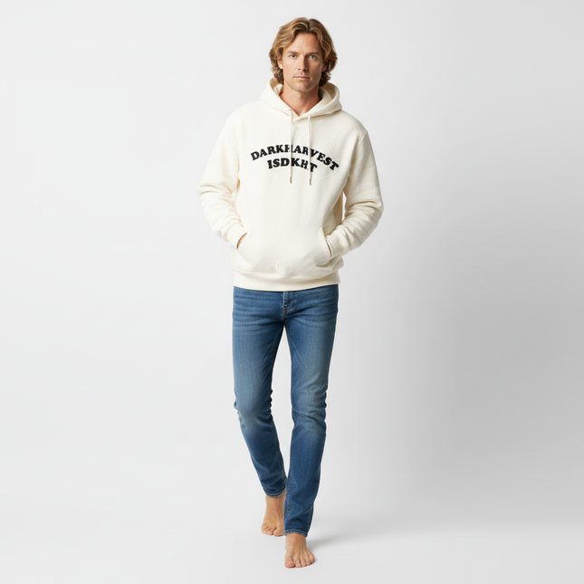 Embroidered Letter Hoodie – Loose Fit