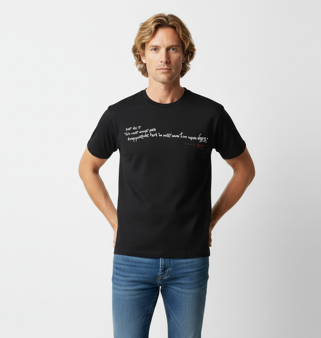 Creative Letter Print Loose Fit TShirt