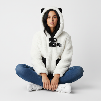 Shearling Collar Cotton Winter Coat