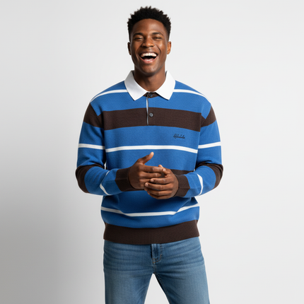 Casual Two-Piece Knitwear with Collar