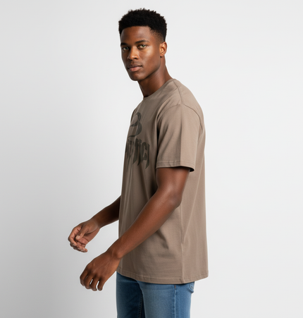 Retro Washed Letter TShirt – Loose Fit