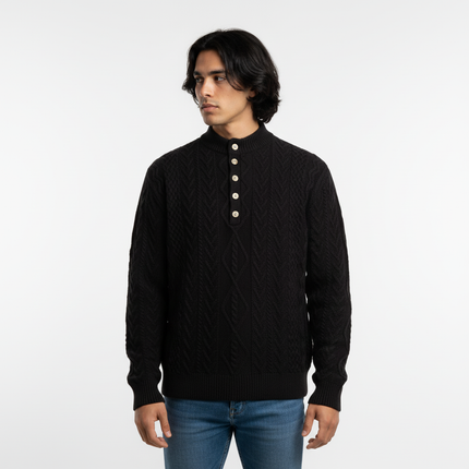 Loose Fit Knit Crewneck Sweater