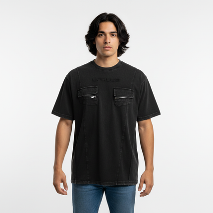 Retro Pocket Embroidery TShirt – Loose Fit