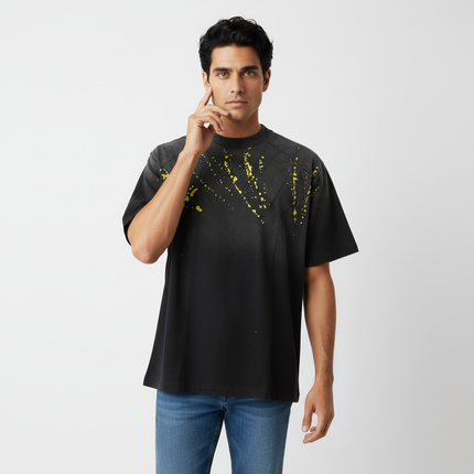 Retro Splatter Print TShirt – Loose Fit