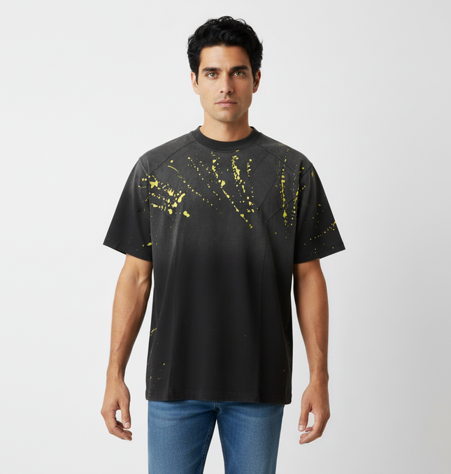 Retro Splatter Print TShirt – Loose Fit