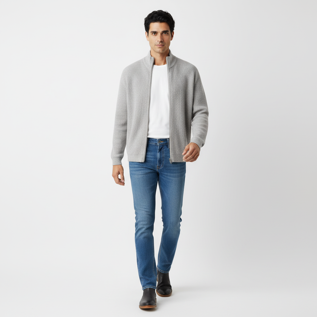 Retro Cardigan Sweater - Loose Fit