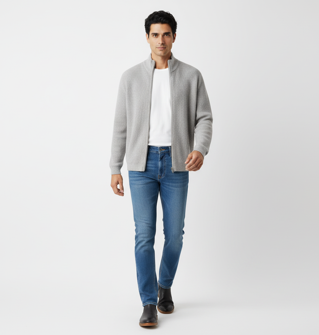 Retro Cardigan Sweater - Loose Fit