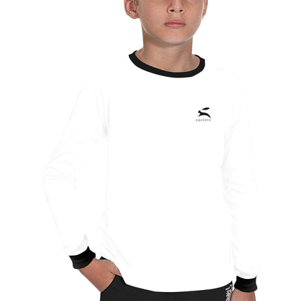 Boys Cotton Sweater – Grozavu Bunny White & Black
