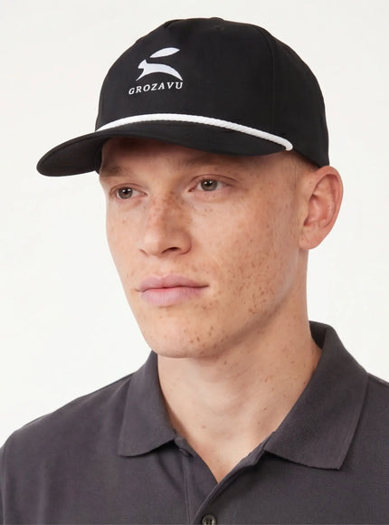 Back view of golf rope cap by Grozavu