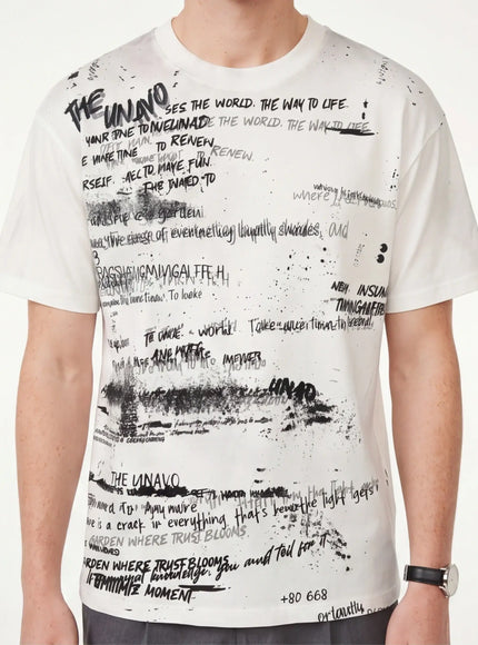 Minimalist T-Shirt by Grozavu - Modern Silhouette (Pos 11)