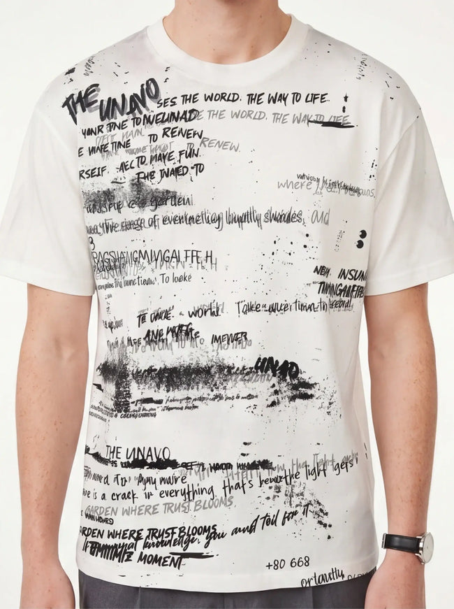 Minimalist T-Shirt by Grozavu - Modern Silhouette (Pos 11)