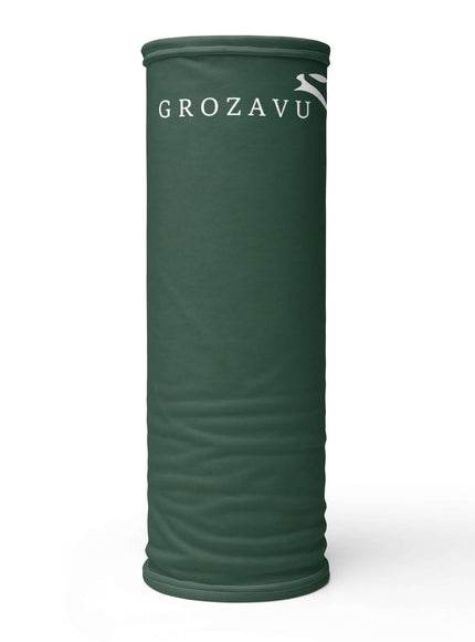 neck gaiter with Grozavu logo