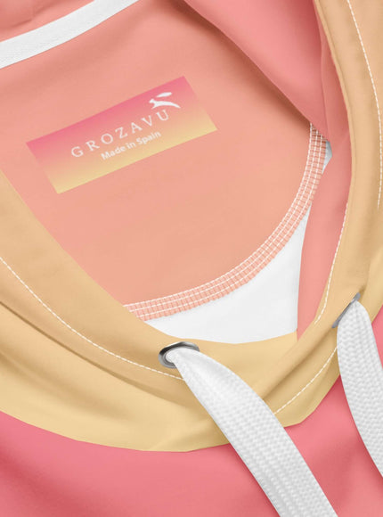 Model wearing the core hoodie by Grozavu