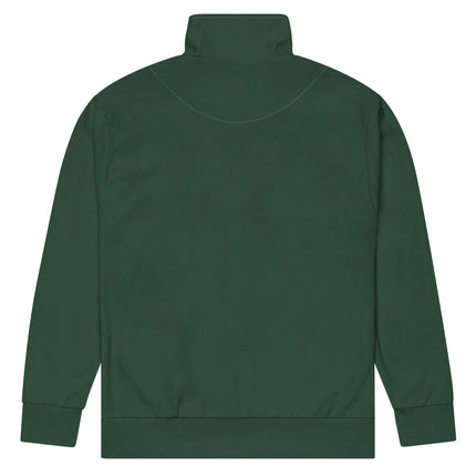 Model wearing track jacket by Grozavu