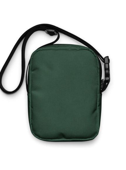 Model wearing utility crossbody bag by Grozavu