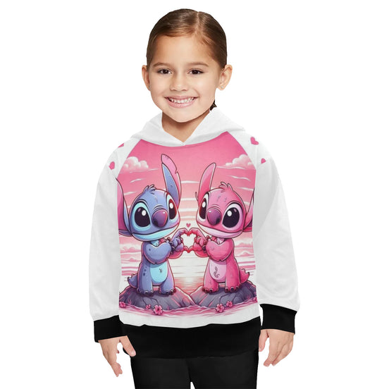 Sweat à capuche pour filles – Grozavu Love Edition