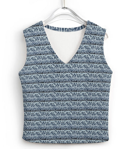 Women's Long Sleeve Button Knit Vest | Elegant Layering Staple