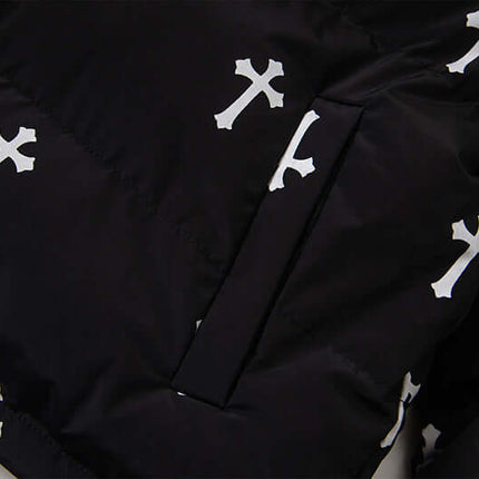 Veste matelassée en coton à col montant imprimé