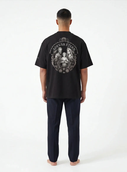 T-Shirt Oversize – in Tessuto Premium con Design Architettonico