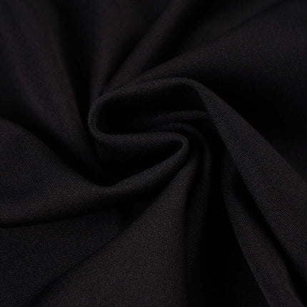 Close-up of soft black fabric showing the texture used in Long Sleeve Devil Hooded VNeck TShirt.