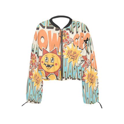 Women's Chiffon Cropped Jacket (Model H30)