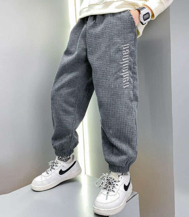 Boys' Casual Thickened Pants - GrozavuShop