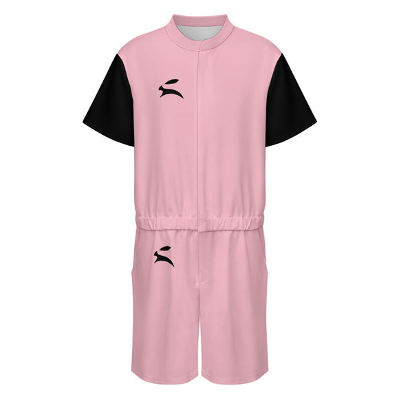 Air-Layer Short-Sleeve Jumpsuit