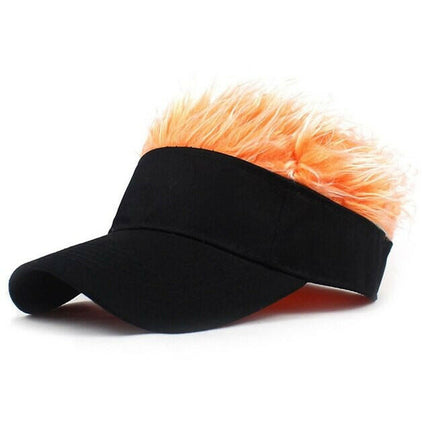 Novelty Baseball Cap Fake Hair Visor at €21.99