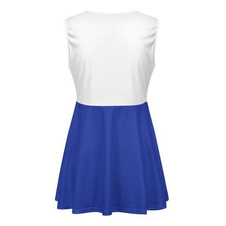 Grozavu Damen Cheerleading Kleid – Ärmellos Rundhalsausschnitt