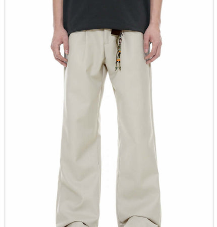 Classic Straight Pants – Slimming Fit featuring a modern straight-leg cut in a stylish beige color.