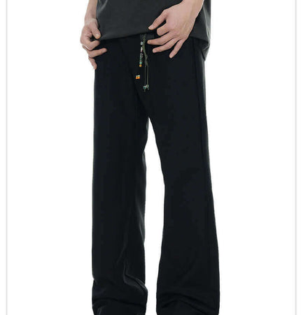 Classic Straight Pants – Slimming Fit worn by a person, showcasing the modern straight-leg cut and stylish design.