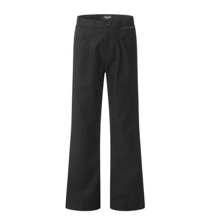 Classic Straight Pants – Slimming Fit in black, featuring a modern straight-leg cut and stylish design.