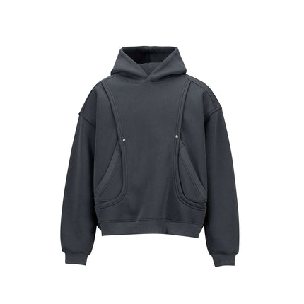 Cotton Loose Fit Hoodie Sweatshirt featuring a classic hooded collar and relaxed fit, perfect for autumn layering.