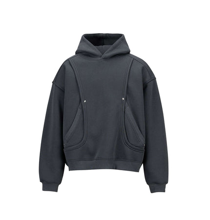 Cotton Loose Fit Hoodie Sweatshirt featuring a classic hooded collar and relaxed fit, perfect for autumn layering.