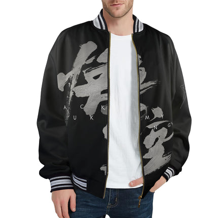 Grozavu Men's Striped Edge Bomber: The Ultimate Fall Statement Jacket