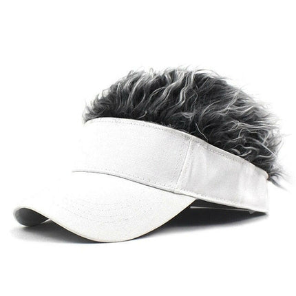 Novelty Baseball Cap Fake Hair Visor at €21.99