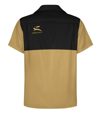 Grozavu | Camisa de Cuello Cubano Stretch