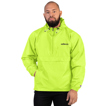 Embroidered Champion Pack able Jacket - Lightweight and Portable Windbreaker