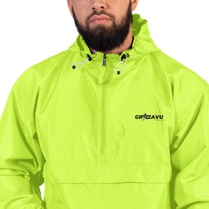 Embroidered Champion Pack able Jacket - Lightweight and Portable Windbreaker