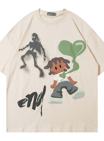 Exclusive T-Shirt by Grozavu - Fabric Display (Pos 6)