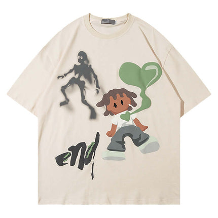Exclusive T-Shirt by Grozavu - Fabric Display (Pos 6)