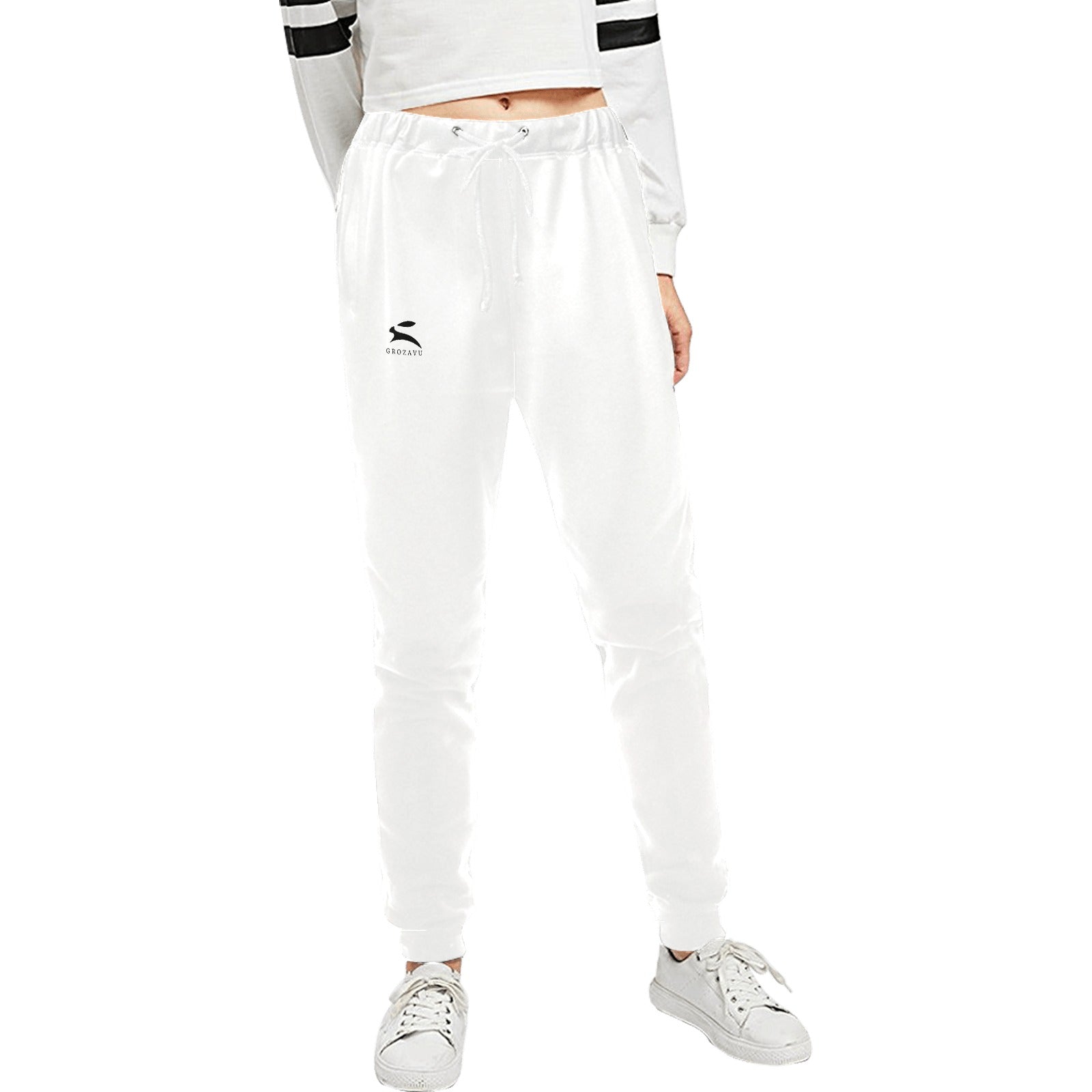 Joggers blancs – Grozavu Pure Edition