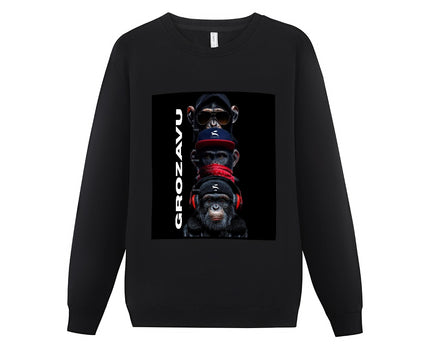 Maglione Grafico Nero – Grozavu Primal Edition
