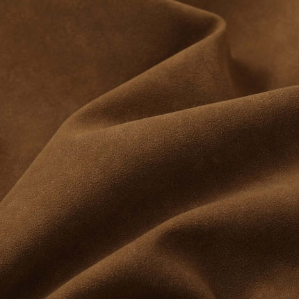 Faux Suede Fur Collar Jacket – Loose Fit fabric detail showcasing soft and luxurious brown suede texture.